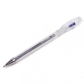 Ручка гелевая BRAUBERG 'Jet', СИНЯЯ, корпус прозрачный, узел 0,5 мм, линия письма 0,35 мм, GP154