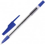 Ручка шариковая BRAUBERG 'Note', СИНЯЯ, корпус прозрачный, узел 0,7 мм, линия письма 0,35 мм, BP118