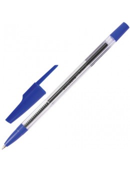 Ручка шариковая BRAUBERG 'Note', СИНЯЯ, корпус прозрачный, узел 0,7 мм, линия письма 0,35 мм, BP118