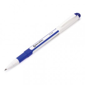 Ручка шариковая с грипом BRAUBERG 'Contact', СИНЯЯ, узел 0,7 мм, линия письма 0,35 мм, BP120