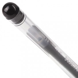 Ручка гелевая с грипом BRAUBERG 'Geller', ЧЕРНАЯ, игольчатый узел 0,5 мм, линия письма 0,35 мм, GP140