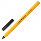 Ручка шариковая SCHNEIDER (Германия) 'Tops 505 F', ЧЕРНАЯ, корпус желтый, узел 0,8 мм, линия письма 0,4 мм, 150501