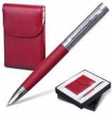 Набор GALANT 'Prestige Collection': ручка, визитница, бордовый, подарочная коробка, 141373