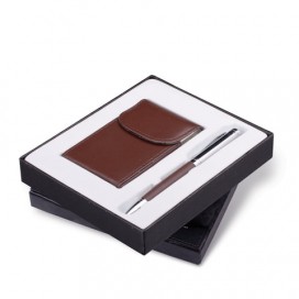 Набор GALANT 'Prestige Collection': ручка, визитница, темно-коричневый, подарочная коробка, 141372