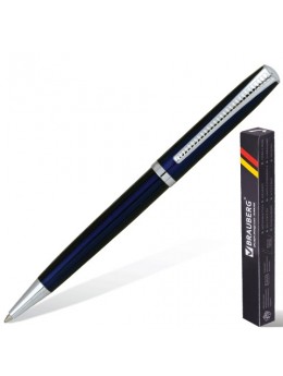 Ручка бизнес-класса шариковая BRAUBERG 'Cayman Blue', корпус синий, узел 1 мм, линия письма 0,7 мм, синяя, 141409