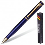 Ручка бизнес-класса шариковая BRAUBERG 'Perfect Blue', корпус синий, узел 1 мм, линия письма 0,7 мм, синяя, 141415
