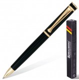 Ручка бизнес-класса шариковая BRAUBERG 'Perfect Black', корпус черный, узел 1 мм, линия письма 0,7 мм, синяя, 141416
