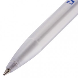 Ручка шариковая масляная BRAUBERG 'Olive Pen', СИНЯЯ, корпус прозрачный, узел 0,7 мм, линия письма 0,35 мм, BP210