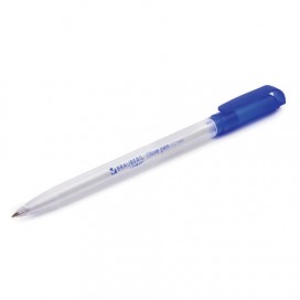 Ручка шариковая масляная BRAUBERG 'Olive Pen', СИНЯЯ, корпус прозрачный, узел 0,7 мм, линия письма 0,35 мм, BP210