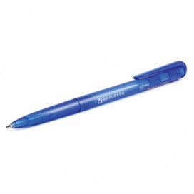 Ручка шариковая автоматическая BRAUBERG 'Dialog', СИНЯЯ, корпус тонированный синий, узел 0,7 мм, линия письма 0,35 мм, 141509