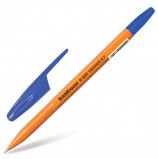 Ручка шариковая ERICH KRAUSE 'R-301 Orange', СИНЯЯ, корпус оранжевый, узел 0,7 мм, линия письма 0,35 мм, 43194