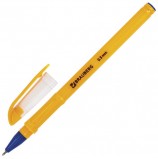 Ручка шариковая масляная BRAUBERG 'Oil Sharp', СИНЯЯ, корпус оранжевый, узел 0,7 мм, линия письма 0,5 мм, BP212