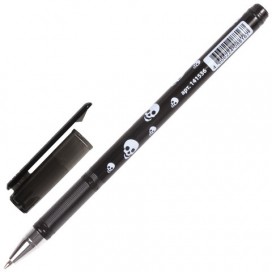 Ручка шариковая BRAUBERG 'Черепа', СИНЯЯ, корпус с печатью, узел 0,7 мм, линия письма 0,35 мм, BP136