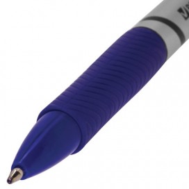 Ручка шариковая автоматическая с грипом BRAUBERG 'Leader', СИНЯЯ, корпус с печатью, узел 0,7 мм, линия письма 0,35 мм, BPR140