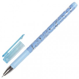 Ручка гелевая BRAUBERG 'Elegant', СИНЯЯ, корпус ассорти, игольчатый узел 0,5 мм, линия письма 0,38 мм, GP147