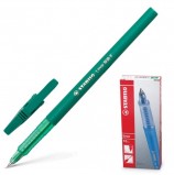 Ручка шариковая STABILO 'Liner', ЗЕЛЕНАЯ, корпус зеленый, узел 0,7 мм, линия письма 0,3 мм, 808/36