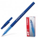 Ручка шариковая STABILO 'Liner', СИНЯЯ, корпус синий, узел 0,7 мм, линия письма 0,3 мм, 808/41