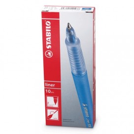 Ручка шариковая STABILO 'Liner', СИНЯЯ, корпус синий, узел 0,7 мм, линия письма 0,3 мм, 808/41