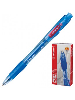 Ручка шариковая автоматическая с грипом STABILO 'Marathon', СИНЯЯ, корпус тонированный синий, узел 0,7 мм, линия письма 0,38 мм, 318/41F