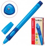 Ручка шариковая STABILO 'Left Right', СИНЯЯ, для правшей, корпус синий, узел 0,8 мм, линия письма 0,4 мм, 6328/1-10-41