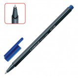 Ручка-роллер STAEDTLER (Германия) 'Triplus Roller', СИНЯЯ, трехгранная, узел 0,7 мм, линия письма 0,4 мм, 403-3