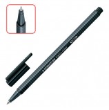 Ручка-роллер STAEDTLER (Германия) 'Triplus Roller', ЧЕРНАЯ, трехгранная, узел 0,7 мм, линия письма 0,4 мм, 403-9