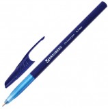 Ручка шариковая масляная BRAUBERG 'Oil Base', СИНЯЯ, корпус синий, узел 0,7 мм, линия письма 0,35 мм, 141634