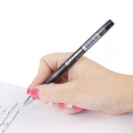 Ручка шариковая масляная BRAUBERG 'Profi-Oil', ЧЕРНАЯ, корпус с печатью, узел 0,7 мм, линия письма 0,35 мм, OBP325