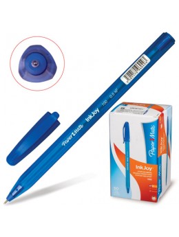 Ручка шариковая PAPER MATE 'Inkjoy 100', СИНЯЯ, корпус тонированный синий, узел 0,7 мм, линия письма 0,5 мм, S0960900