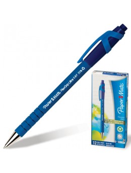Ручка шариковая автоматическая PAPER MATE 'Flexgrip Ultra RT', СИНЯЯ, soft-touch, узел 1 мм, линия письма 0,8 мм, S0190303