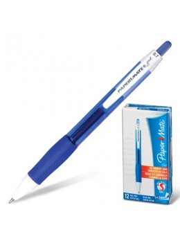Ручка гелевая автоматическая PAPER MATE 'PM Gel', СИНЯЯ, корпус тонированный синий, узел 1 мм, линия письма 0,7 мм, S0903220