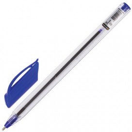 Ручка шариковая масляная BRAUBERG 'Extra Glide', СИНЯЯ, трехгранная, узел 1 мм, линия письма 0,5 мм, OBP227