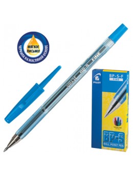 Ручка шариковая масляная PILOT 'BP-S', СИНЯЯ, корпус тонированный синий, узел 0,7 мм, линия письма 0,32 мм, BP-S-F