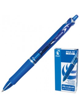 Ручка шариковая автоматическая с грипом PILOT 'Acroball', СИНЯЯ, корпус тонированный синий, узел 0,7 мм, линия письма 0,28 мм, BPAB-15F