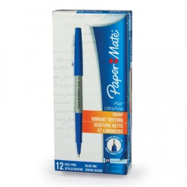 Ручка капиллярная PAPER MATE 'Flair UF', СИНЯЯ, корпус серый, линия письма 0,5 мм, S0901331