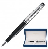 Ручка подарочная шариковая WATERMAN 'Expert 3 Deluxe Black CT', черный лак, палладиевое покрытие деталей, синяя, S0952360