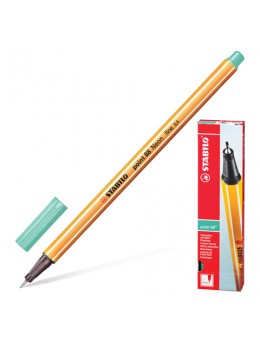 Ручка капиллярная STABILO 'Point 88', ЗЕЛЕНЫЙ ЛЕД, корпус оранжевый, линия письма 0,4 мм, 88/13