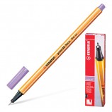 Ручка капиллярная STABILO 'Point 88', СВЕТЛО-СИРЕНЕВАЯ, корпус оранжевый, линия письма 0,4 мм, 88/59