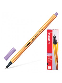 Ручка капиллярная STABILO 'Point 88', СВЕТЛО-СИРЕНЕВАЯ, корпус оранжевый, линия письма 0,4 мм, 88/59