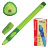 Ручка шариковая с грипом STABILO 'Left Right', СИНЯЯ, для левшей, корпус зеленый, узел 0,8 мм, линия письма 0,4 мм, 6318/2-10-41