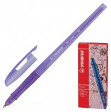 Ручка шариковая STABILO 'Re-Liner', ФИОЛЕТОВАЯ, корпус фиолетовый, узел 0,7 мм, линия письма 0,38 мм, 868/3-55