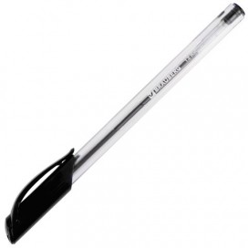 Ручка шариковая масляная BRAUBERG 'Extra Glide', ЧЕРНАЯ, трехгранная, узел 1 мм, линия письма 0,5 мм, OBP233