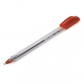 Ручка шариковая масляная BRAUBERG 'Extra Glide', КРАСНАЯ, трехгранная, узел 1 мм, линия письма 0,5 мм, OBP234
