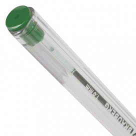 Ручка шариковая масляная BRAUBERG 'Extra Glide', ЗЕЛЕНАЯ, трехгранная, узел 1 мм, линия письма 0,5 мм, OBP235