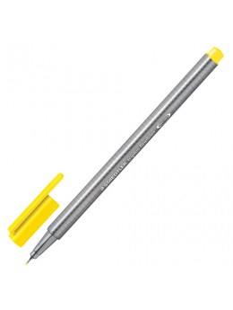 Ручка капиллярная STAEDTLER 'Triplus Fineliner', ЖЕЛТАЯ, трехгранная, линия письма 0,3 мм, 334-1