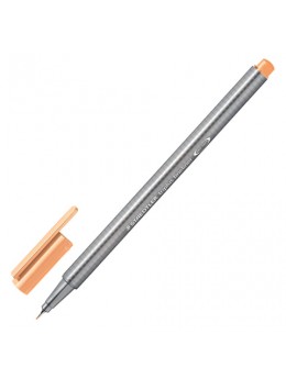 Ручка капиллярная STAEDTLER 'Triplus Fineliner', СВЕТЛО-ОРАНЖЕВАЯ, трехгранная, линия письма 0,3 мм, 334-43