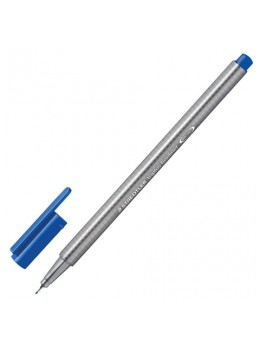 Ручка капиллярная STAEDTLER 'Triplus Fineliner', СИНИЙ ФАЯНС, трехгранная, линия письма 0,3 мм, 334-63