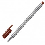 Ручка капиллярная STAEDTLER 'Triplus Fineliner', КОРИЧНЕВАЯ, трехгранная, линия письма 0,3 мм, 334-76