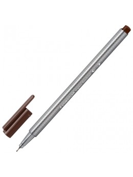 Ручка капиллярная STAEDTLER 'Triplus Fineliner', ТАБАК, трехгранная, линия письма 0,3 мм, 334-77