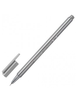 Ручка капиллярная STAEDTLER 'Triplus Fineliner', СВЕТЛО-СЕРАЯ, трехгранная, линия письма 0,3 мм, 334-82